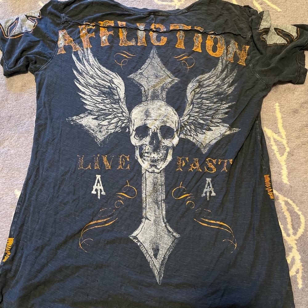 affliction t-shirt sematary y2k